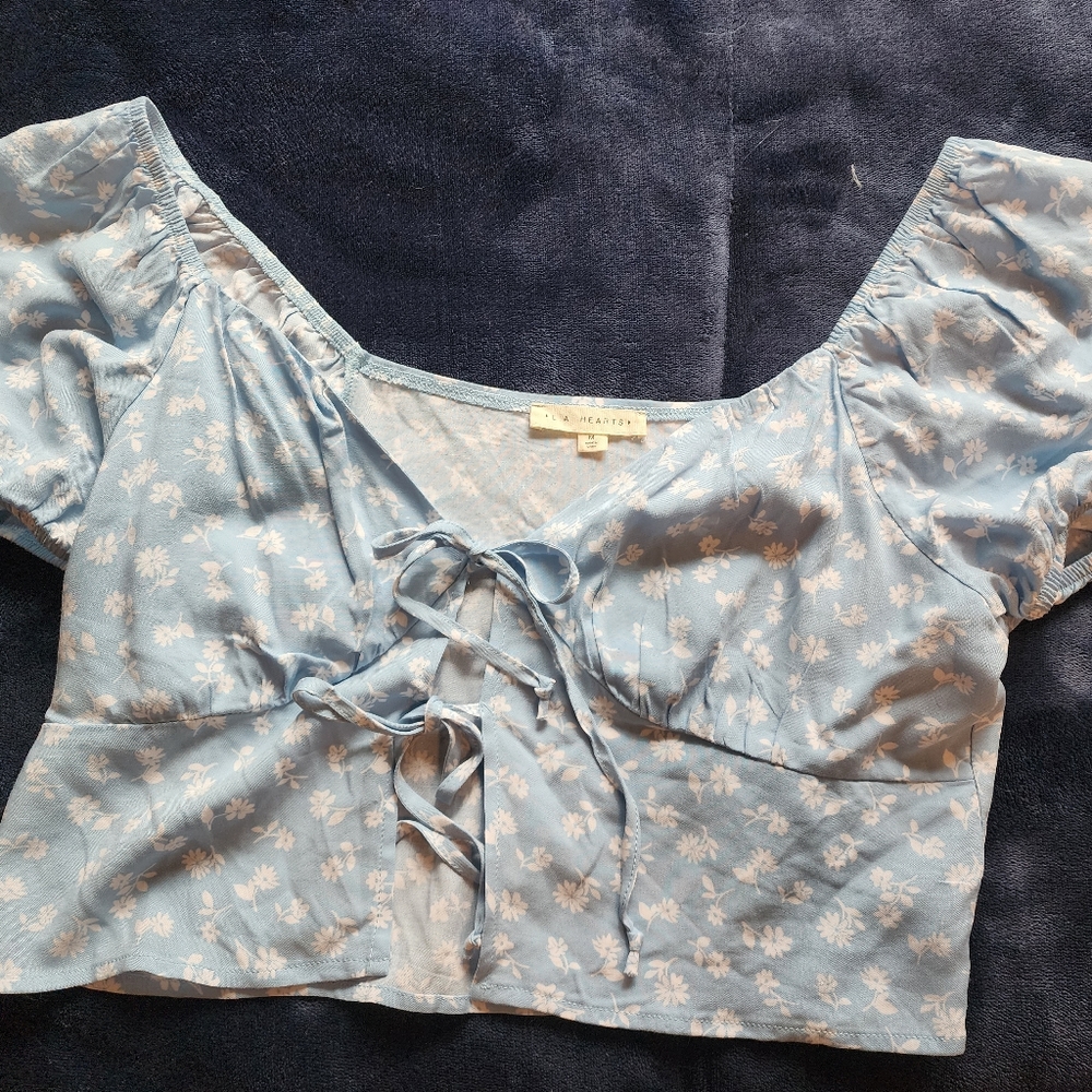 L.A. Hearts Floral Tie Top